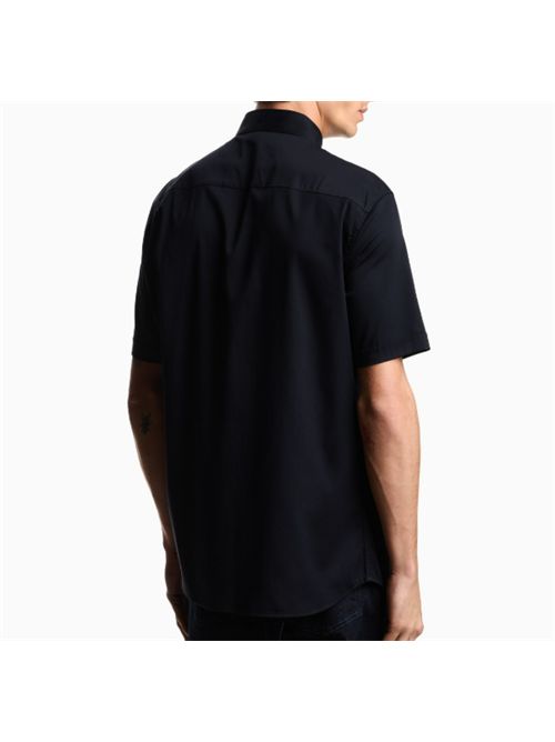 PIMA STRETCH SHIRT EMPORIO ARMANI | EM005124.AF23800UB118 IC.0920 BLU NAVY